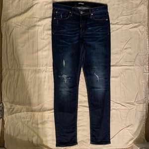 Express jeans, ripped, size 10, regular length